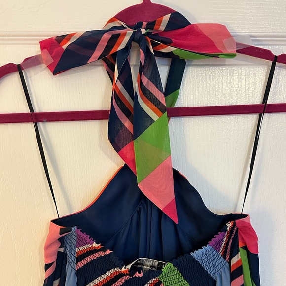 Trina Turk Racquet Club Halter Tie Dress - Picture 6 of 8